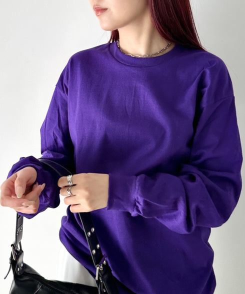GILDAN(ギルダン) /ベーシック ロングスリーブ Tシャツ コットン ビッグシルエット オーバーサイズ サイズカラバリ豊富 長袖 ロンT 6.0オンス | 2193062 | パープル