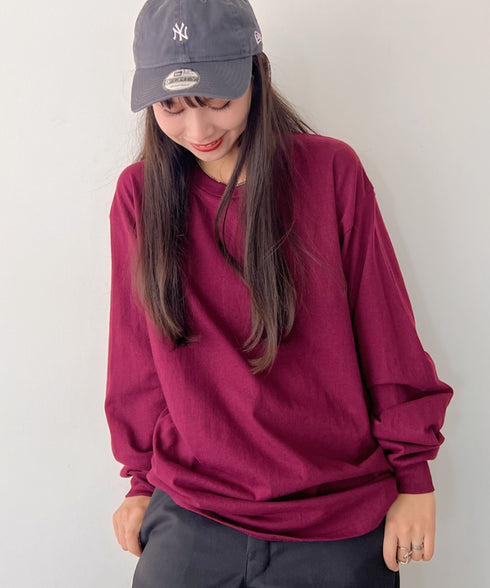 GILDAN(ギルダン) /ベーシック ロングスリーブ Tシャツ コットン ビッグシルエット オーバーサイズ サイズカラバリ豊富 長袖 ロンT 6.0オンス | 2193062 | マルーン