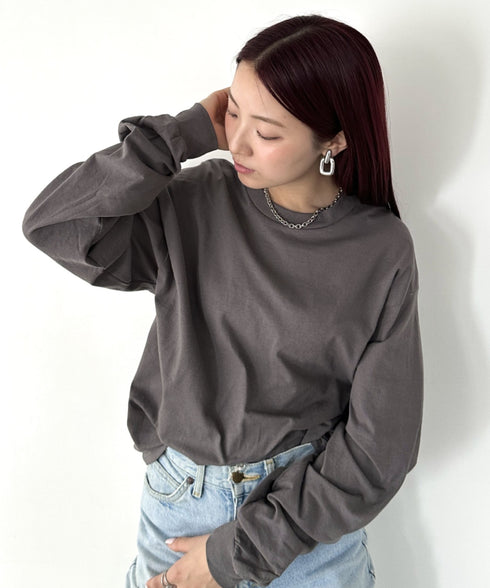 GILDAN(ギルダン) /ベーシック ロングスリーブ Tシャツ コットン ビッグシルエット オーバーサイズ サイズカラバリ豊富 長袖 ロンT 6.0オンス | 2193062 | チャコール
