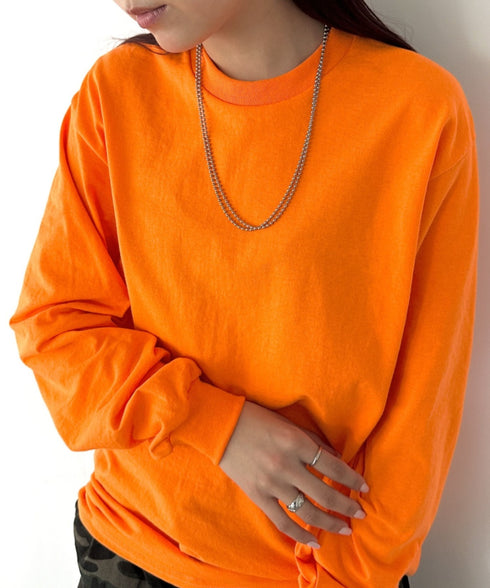GILDAN(ギルダン) /ベーシック ロングスリーブ Tシャツ コットン ビッグシルエット オーバーサイズ サイズカラバリ豊富 長袖 ロンT 6.0オンス | 2193062 | オレンジ系その他