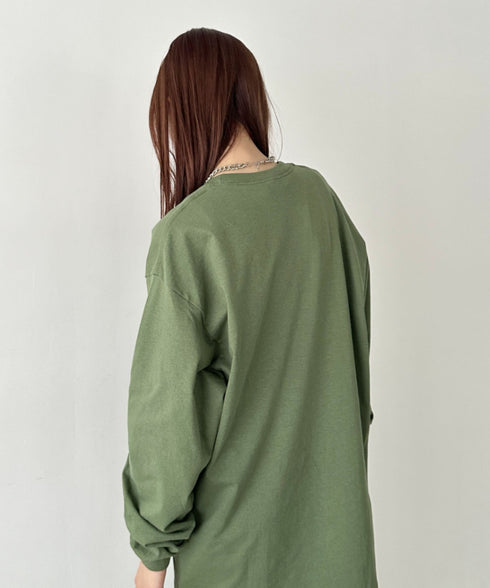 GILDAN(ギルダン) /ベーシック ロングスリーブ Tシャツ コットン ビッグシルエット オーバーサイズ サイズカラバリ豊富 長袖 ロンT 6.0オンス | 2193062 | カーキ