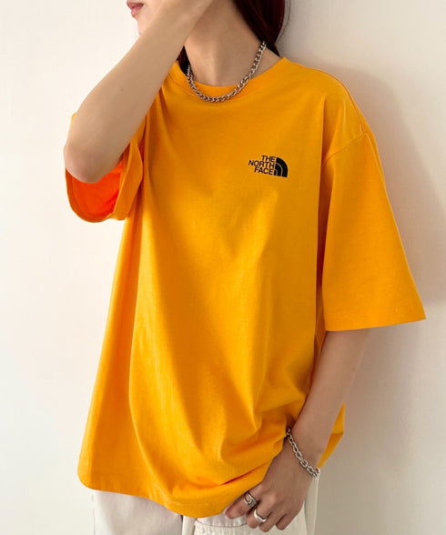 THE NORTH FACE(ザ・ノースフェイス)/ビッグロゴ プリント バンダナ 半袖 Tシャツ/M'S BANDANA S/S R/TEE | IM2251068 | オレンジ