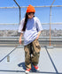 Carhartt(カーハート) /USA規格 ヘビーウェイト ルーズフィット ポケT ビッグサイズ オーバーサイズ ユニセックス ポケット付き コットン 半袖 Tシャツ 5部袖 1/2スリーブ | L2202001 | グレー