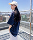Carhartt(カーハート) /USA規格 ヘビーウェイト ルーズフィット ポケT ビッグサイズ オーバーサイズ ユニセックス ポケット付き コットン 半袖 Tシャツ 5部袖 1/2スリーブ | L2202001 | ネイビー