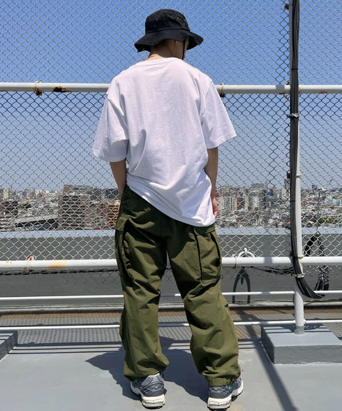 Carhartt(カーハート) /USA規格 ヘビーウェイト ルーズフィット ポケT ビッグサイズ オーバーサイズ ユニセックス ポケット付き コットン 半袖 Tシャツ 5部袖 1/2スリーブ | L2202001 | ホワイト