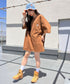 Carhartt(カーハート) /USA規格 ヘビーウェイト ルーズフィット ポケT ビッグサイズ オーバーサイズ ユニセックス ポケット付き コットン 半袖 Tシャツ 5部袖 1/2スリーブ | L2202001 | ブラウン