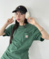 Carhartt(カーハート) /USA規格 ヘビーウェイト ルーズフィット ポケT ビッグサイズ オーバーサイズ ユニセックス ポケット付き コットン 半袖 Tシャツ 5部袖 1/2スリーブ | L2202001 | グリーン