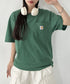 Carhartt(カーハート) /USA規格 ヘビーウェイト ルーズフィット ポケT ビッグサイズ オーバーサイズ ユニセックス ポケット付き コットン 半袖 Tシャツ 5部袖 1/2スリーブ | L2202001 | グリーン