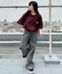 Carhartt(カーハート) /USA規格 ヘビーウェイト ルーズフィット ポケT ビッグサイズ オーバーサイズ ユニセックス ポケット付き コットン 半袖 Tシャツ 5部袖 1/2スリーブ | L2202001 | ワインレッド