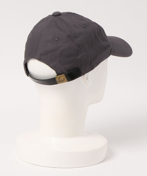 【wears original】STONE WASHED TWILL CAP 本革 ベルト キャップ ハット | WR20CAP01 | チャコール