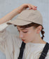 【wears original】STONE WASHED TWILL CAP 本革 ベルト キャップ ハット | WR20CAP01 | ベージュ