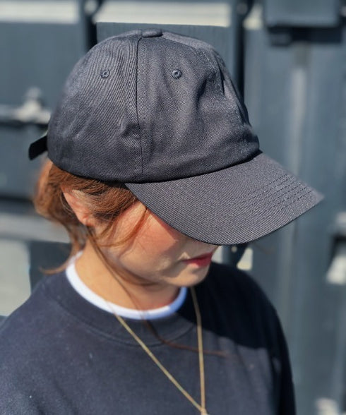 【wears original】STONE WASHED TWILL CAP 本革 ベルト キャップ ハット | WR20CAP01 | ブラック