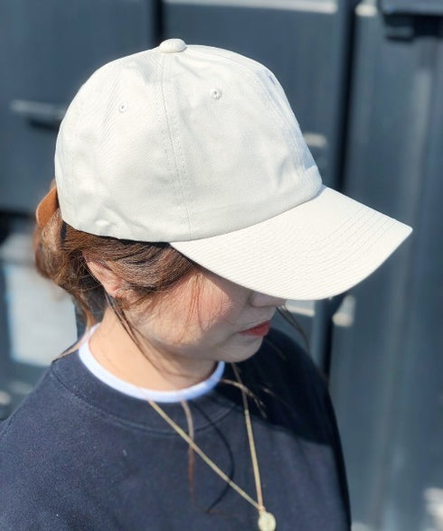 【wears original】STONE WASHED TWILL CAP 本革 ベルト キャップ ハット | WR20CAP01 | アイボリー