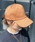 【wears original】STONE WASHED TWILL CAP 本革 ベルト キャップ ハット | WR20CAP01 | キャメル