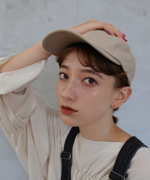 【wears original】STONE WASHED TWILL CAP 本革 ベルト キャップ ハット | WR20CAP01 | ベージュ