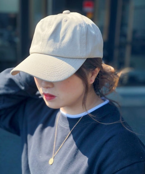 【wears original】STONE WASHED TWILL CAP 本革 ベルト キャップ ハット | WR20CAP01 | サンドベージュ