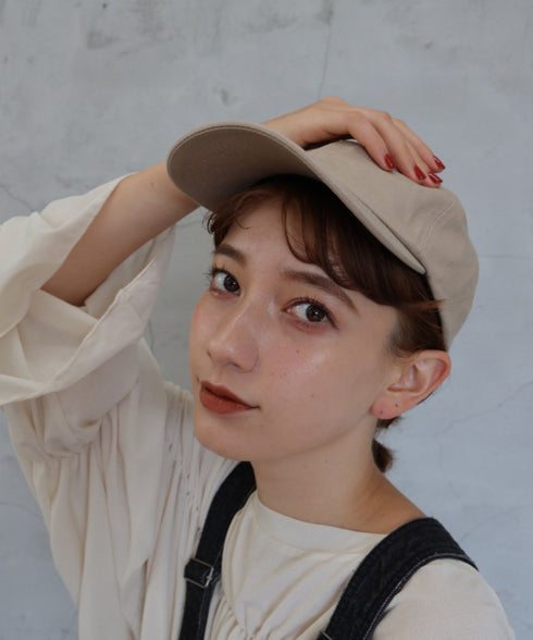 【wears original】STONE WASHED TWILL CAP 本革 ベルト キャップ ハット | WR20CAP01 | ベージュ