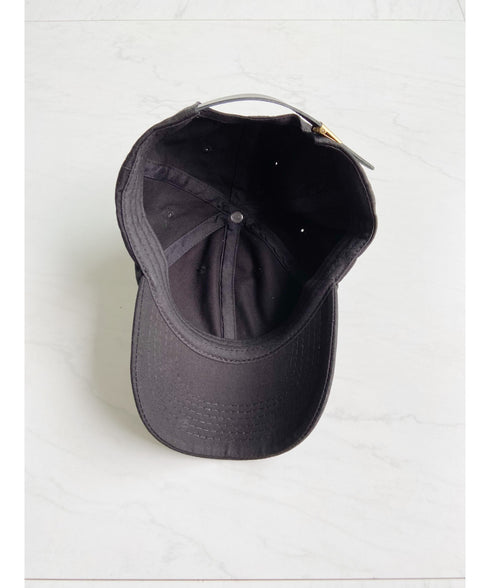 【wears original】STONE WASHED TWILL CAP 本革 ベルト キャップ ハット | WR20CAP01 | ブラック