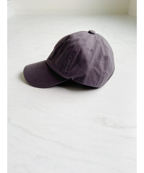 【wears original】STONE WASHED TWILL CAP 本革 ベルト キャップ ハット | WR20CAP01 | チャコール