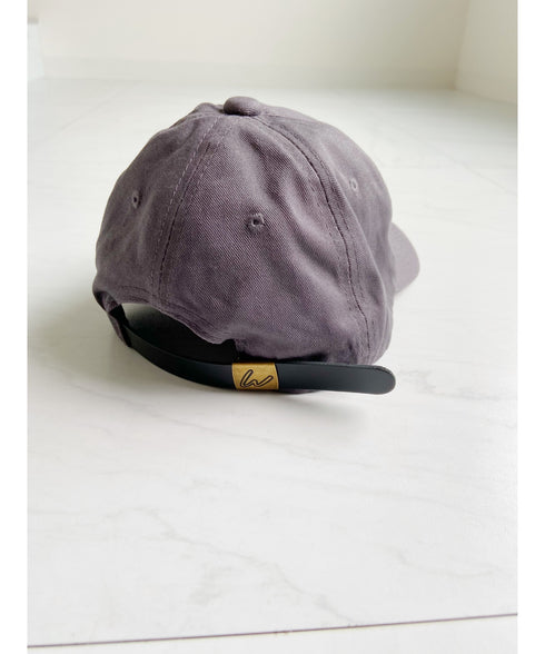 【wears original】STONE WASHED TWILL CAP 本革 ベルト キャップ ハット | WR20CAP01 | チャコール