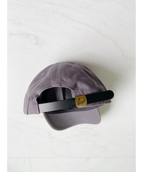 【wears original】STONE WASHED TWILL CAP 本革 ベルト キャップ ハット | WR20CAP01 | チャコール