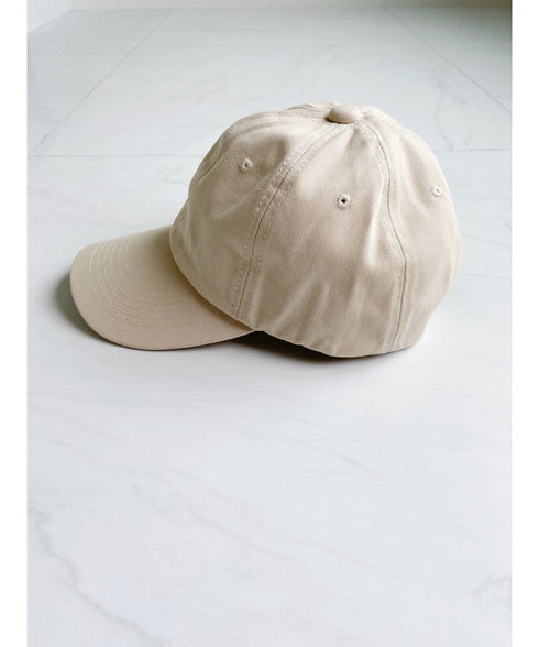 【wears original】STONE WASHED TWILL CAP 本革 ベルト キャップ ハット | WR20CAP01 | サンドベージュ