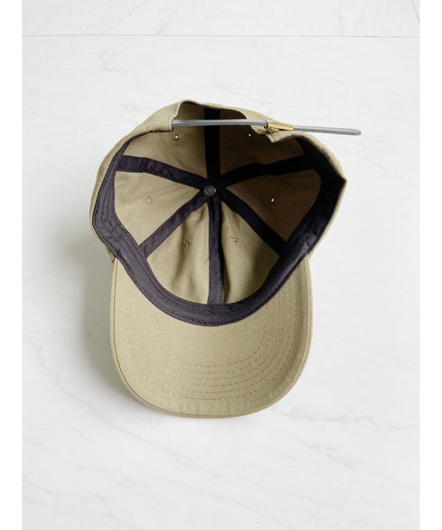 【wears original】STONE WASHED TWILL CAP 本革 ベルト キャップ ハット | WR20CAP01 | カーキ