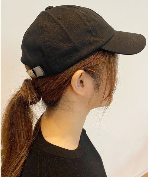 【wears original】STONE WASHED TWILL CAP 本革 ベルト キャップ ハット | WR20CAP01 | ブラック