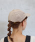 【wears original】STONE WASHED TWILL CAP 本革 ベルト キャップ ハット | WR20CAP01 | ベージュ