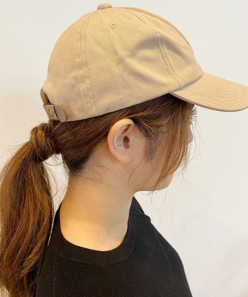 【wears original】STONE WASHED TWILL CAP 本革 ベルト キャップ ハット | WR20CAP01 | ベージュ