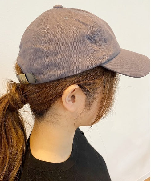 【wears original】STONE WASHED TWILL CAP 本革 ベルト キャップ ハット | WR20CAP01 | チャコール
