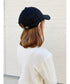 【wears original】STONE WASHED TWILL CAP 本革 ベルト キャップ ハット | WR20CAP01 | ブラック