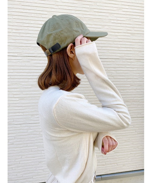 【wears original】STONE WASHED TWILL CAP 本革 ベルト キャップ ハット | WR20CAP01 | カーキ