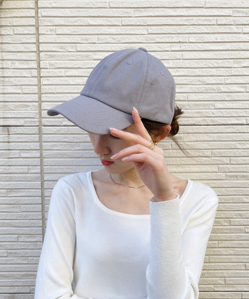 【wears original】STONE WASHED TWILL CAP 本革 ベルト キャップ ハット | WR20CAP01 | グレー