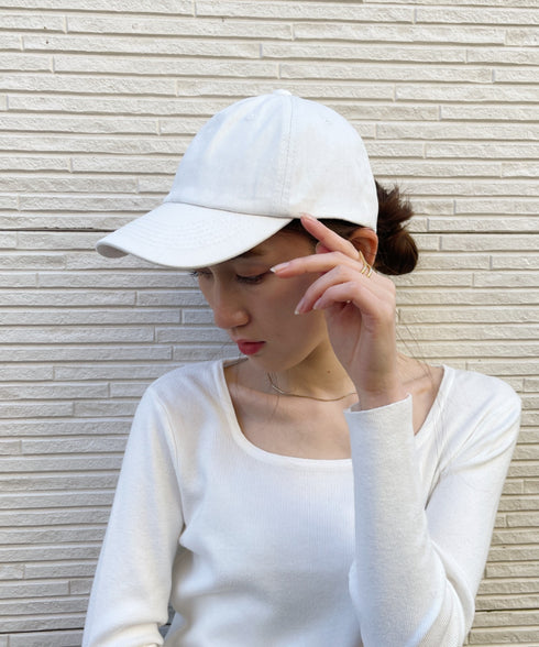 【wears original】STONE WASHED TWILL CAP 本革 ベルト キャップ ハット | WR20CAP01 | サンドベージュ