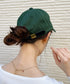 【wears original】STONE WASHED TWILL CAP 本革 ベルト キャップ ハット | WR20CAP01 | グリーン