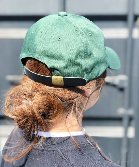 【wears original】STONE WASHED TWILL CAP 本革 ベルト キャップ ハット | WR20CAP01 | グリーン