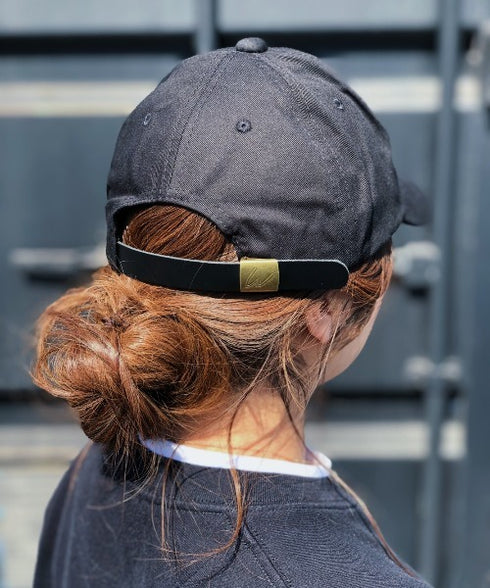 【wears original】STONE WASHED TWILL CAP 本革 ベルト キャップ ハット | WR20CAP01 | ブラック