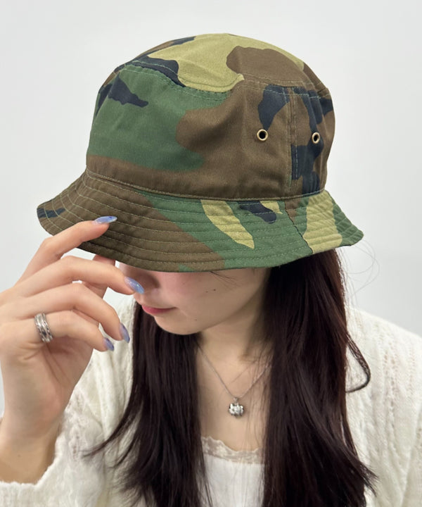 【newhattan】 ニューハッタン サイズ展開あり バケットハット ツイル デニム ユニセックス/buckethat | L5211001 | グリーン系その他