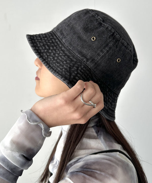 【newhattan】 ニューハッタン サイズ展開あり バケットハット ツイル デニム ユニセックス/buckethat | L5211001 | スミクロ