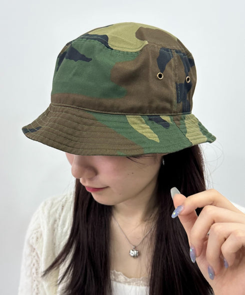 【newhattan】 ニューハッタン サイズ展開あり バケットハット ツイル デニム ユニセックス/buckethat | L5211001 | グリーン系その他