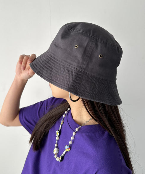 【newhattan】 ニューハッタン サイズ展開あり バケットハット ツイル デニム ユニセックス/buckethat | L5211001 | チャコール