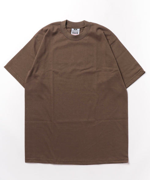 PRO CLUB(プロクラブ) /6.5オンス スーパーヘビーウェイト クルーネック 半袖Tシャツ Heavyweight Cotton Short Sleeve Crew Neck T-Shirt | M2212003 | ブラウン