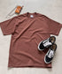 PRO CLUB(プロクラブ) /6.5オンス スーパーヘビーウェイト クルーネック 半袖Tシャツ Heavyweight Cotton Short Sleeve Crew Neck T-Shirt | M2212003 | ブラウン