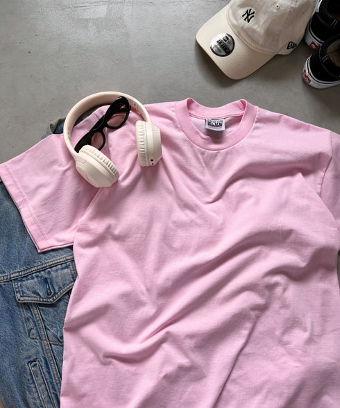 PRO CLUB(プロクラブ) /6.5オンス スーパーヘビーウェイト クルーネック 半袖Tシャツ Heavyweight Cotton Short Sleeve Crew Neck T-Shirt | M2212003 | ピンク