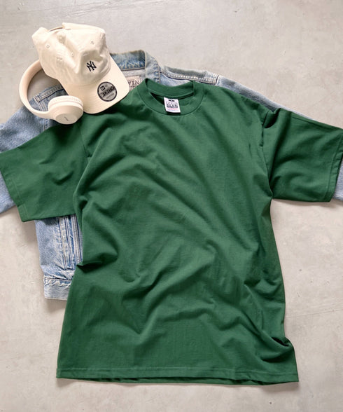 PRO CLUB(プロクラブ) /6.5オンス スーパーヘビーウェイト クルーネック 半袖Tシャツ Heavyweight Cotton Short Sleeve Crew Neck T-Shirt | M2212003 | ダークグリーン