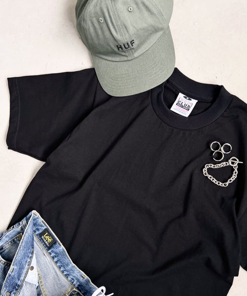 PRO CLUB(プロクラブ) /6.5オンス スーパーヘビーウェイト クルーネック 半袖Tシャツ Heavyweight Cotton Short Sleeve Crew Neck T-Shirt | M2212003 | ブラック