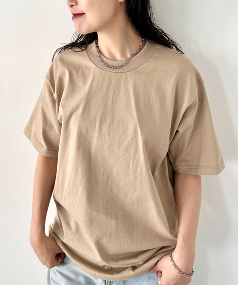 PRO CLUB(プロクラブ) /6.5オンス スーパーヘビーウェイト クルーネック 半袖Tシャツ Heavyweight Cotton Short Sleeve Crew Neck T-Shirt | M2212003 | ベージュ