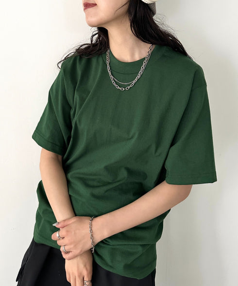 PRO CLUB(プロクラブ) /6.5オンス スーパーヘビーウェイト クルーネック 半袖Tシャツ Heavyweight Cotton Short Sleeve Crew Neck T-Shirt | M2212003 | ダークグリーン