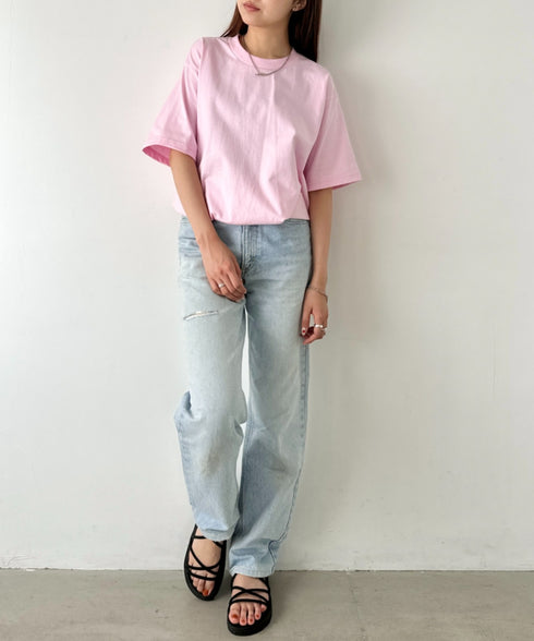 PRO CLUB(プロクラブ) /6.5オンス スーパーヘビーウェイト クルーネック 半袖Tシャツ Heavyweight Cotton Short Sleeve Crew Neck T-Shirt | M2212003 | ピンク